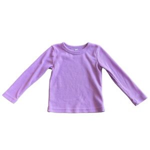 Purple thermal baby girl long sleeve shirt